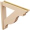Ekena Millwork 6-in W x 34-in D x 34-in H Funston Trad Rough Cedar Woodgrain TimberThane Outlooker, Primed Tan OUTUR060X34X34FST04RCPR - alternate 6